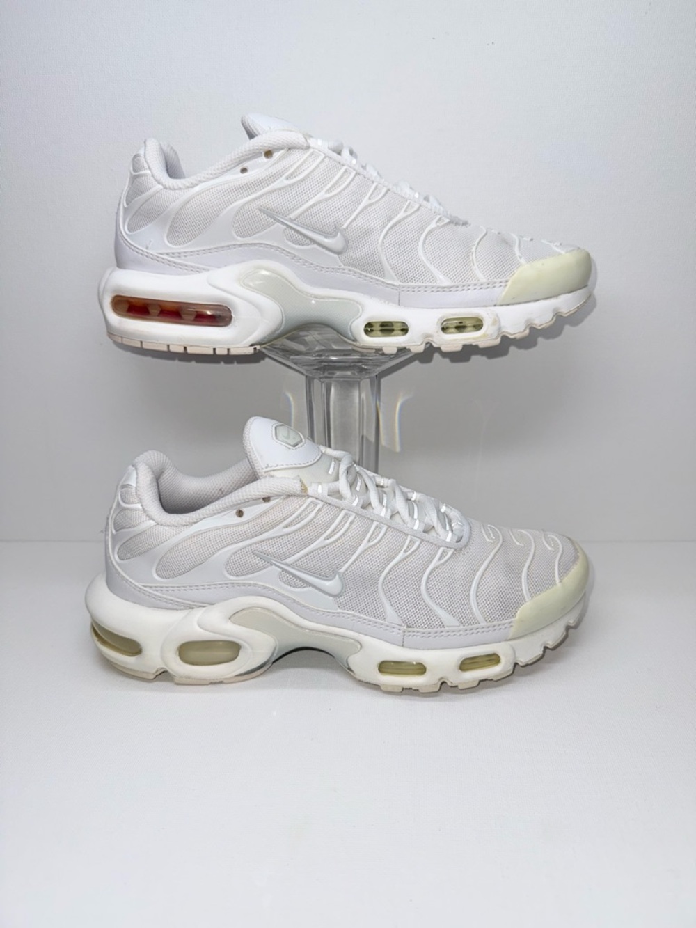Nike White Air Max Plus Light Cream Accents